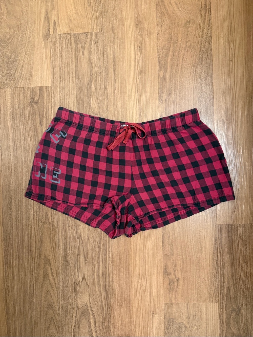 Rise & Shine Hot Pink and Black Plaid PJ Shorts Life is Good